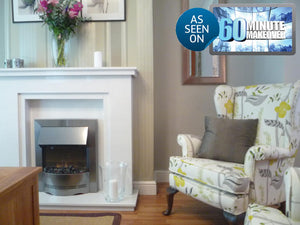 White Marble Fireplace Chesterfield Surround  as seen on TV- bespokemarblefireplaces