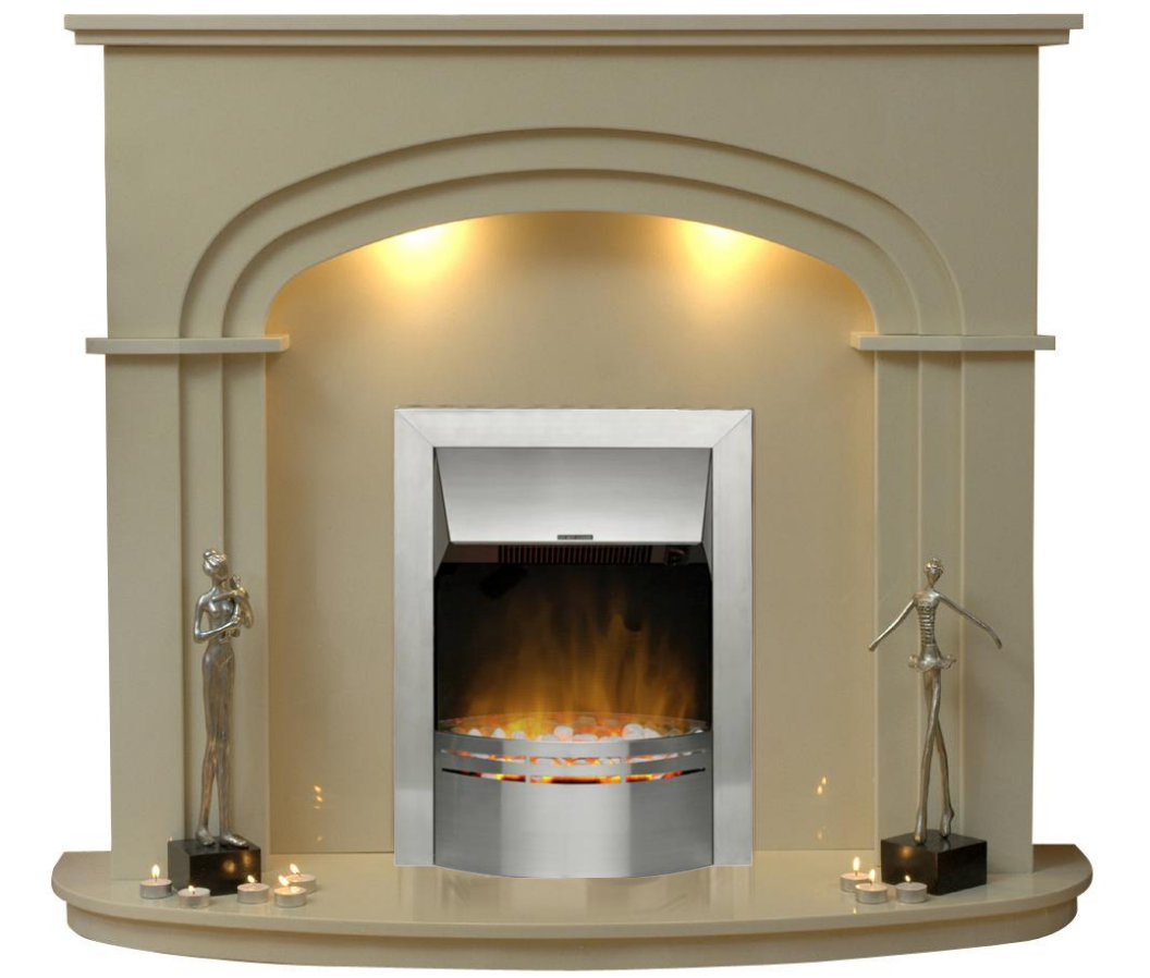 Shelbourne Electric E1 Package - bespokemarblefireplaces