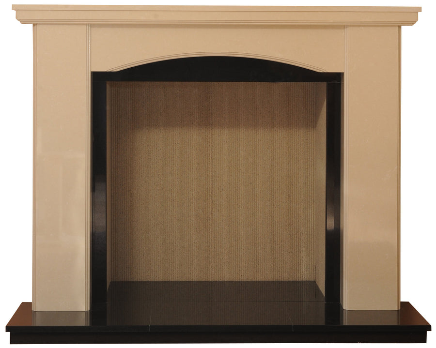 Charrington Solid fuel Marble Fireplace & Hearth - bespokemarblefireplaces