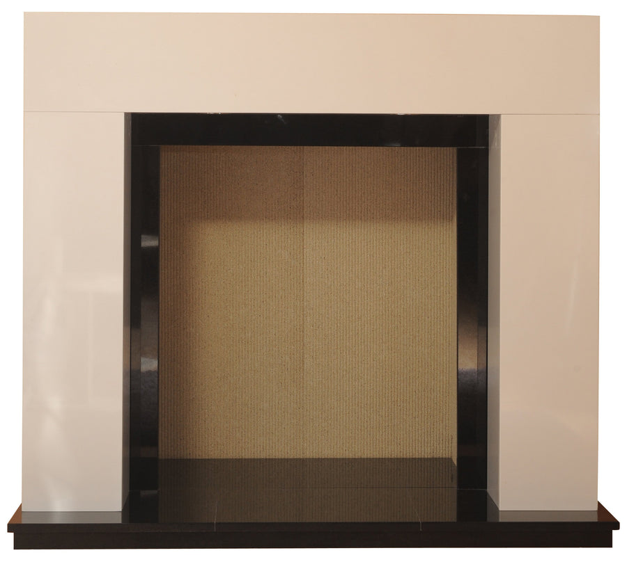 Chelmsford Solid fuel Marble Fireplace & Hearth - bespokemarblefireplaces