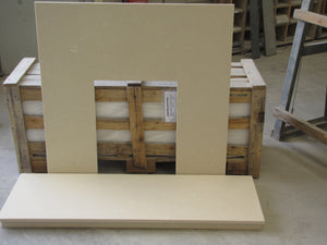 Marble Hearth & Back Panel Package - bespokemarblefireplaces