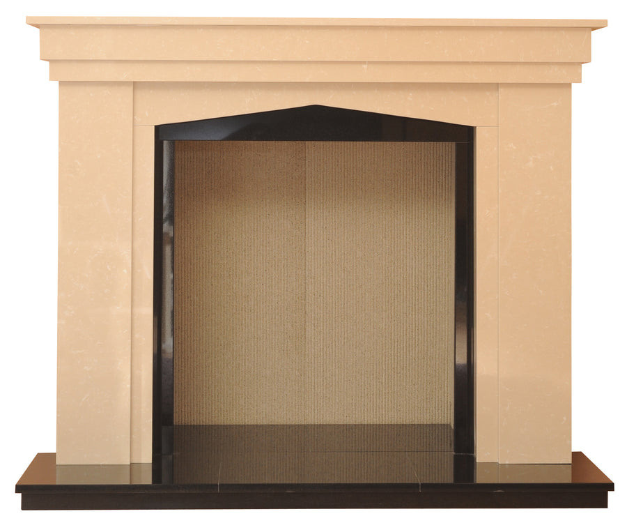 Rossendale Solid fuel Marble Fireplace & Hearth - bespokemarblefireplaces