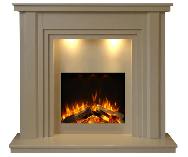 Conway Marble Fireplace and Electric Fire E28 Suite