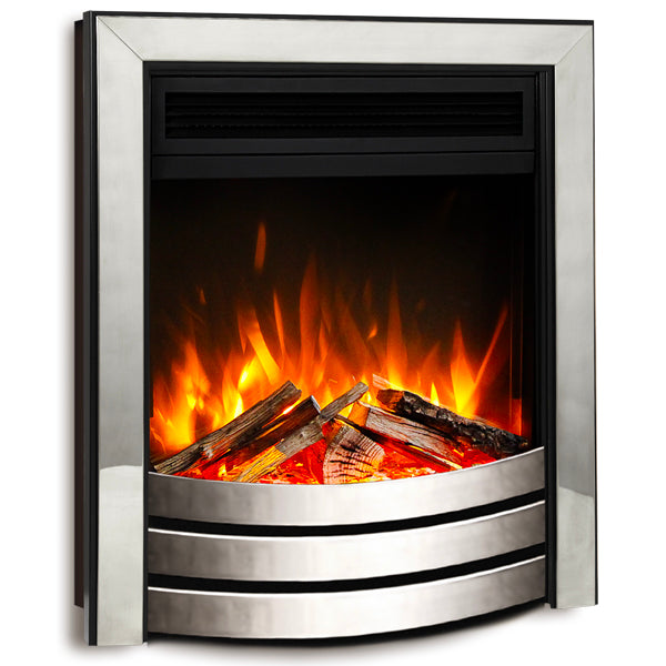 Cambridge Marble Fireplace Surround and Silver Electric Fire E20 Package