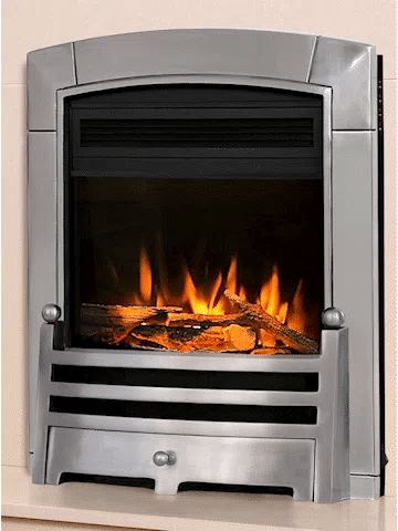 E6 Silver Electric Fire