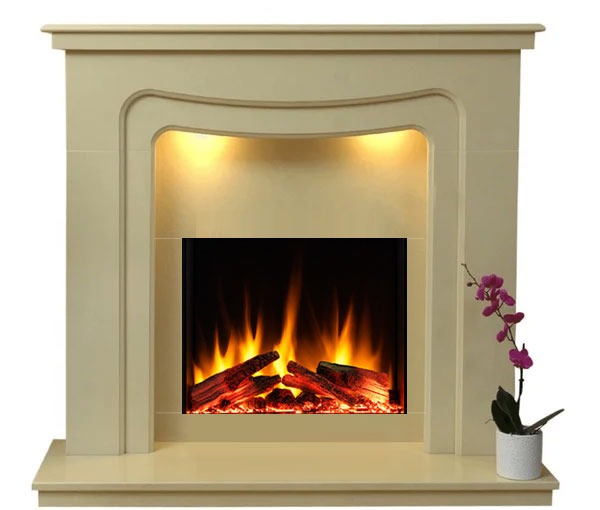 Stratford Marble Fireplace with Electric Fire E33 Package