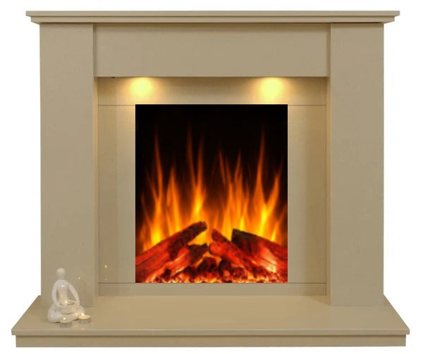 Trent Marble  Fireplace with Electric Fire E31 Package