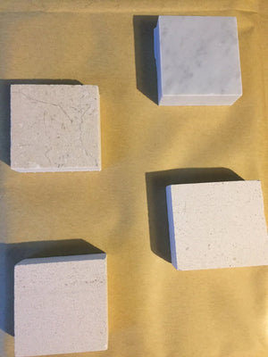 Sample Natural Marble / Limestone Tiles & Brochure - bespokemarblefireplaces