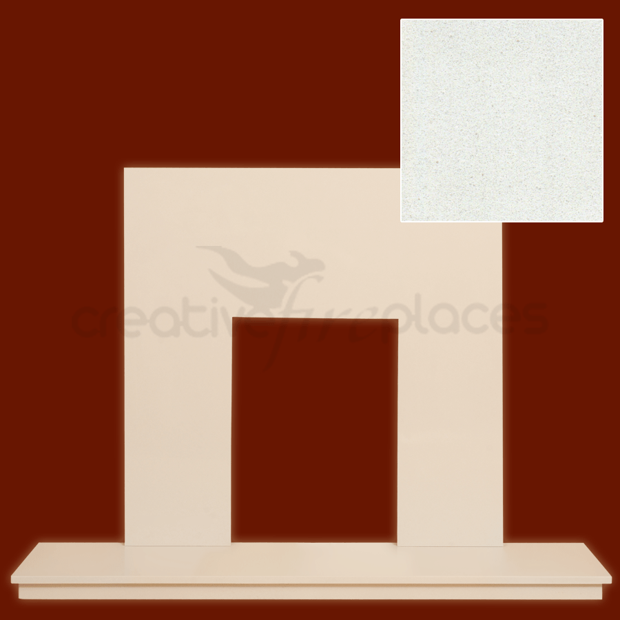 Marble Hearth & Back Panel Package - bespokemarblefireplaces