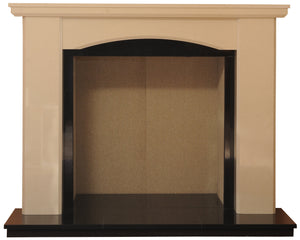 Charrington Solid fuel Marble Fireplace & Hearth - bespokemarblefireplaces