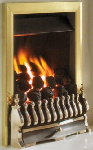RG10 Brass Remote Control Gas Fire - bespokemarblefireplaces