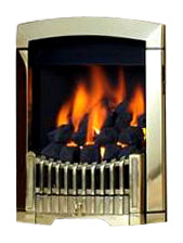 SG15 Brass Side Control Gas Fire - bespokemarblefireplaces