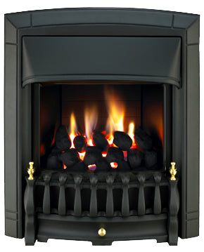 SG16 Black Side Control Gas Fire - bespokemarblefireplaces