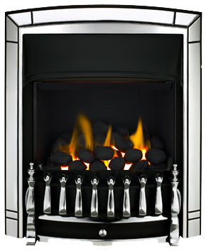 SG16 Chrome Side Control Gas Fire - bespokemarblefireplaces