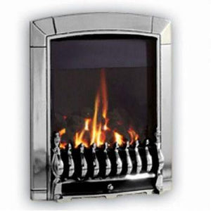 G4 Chrome Gas Fire - bespokemarblefireplaces