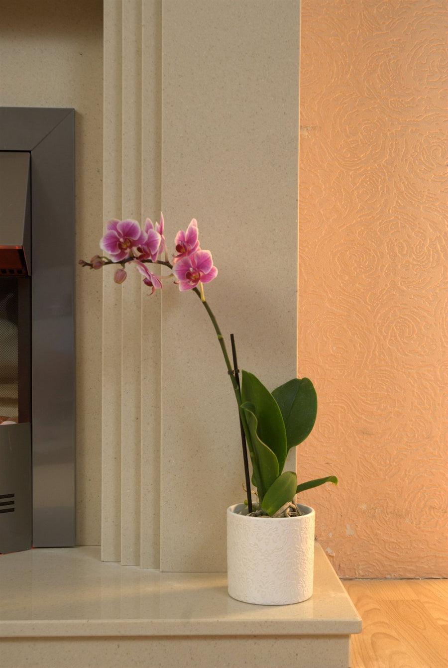 Java Marble Fireplace with Electric Fire E2 Suite