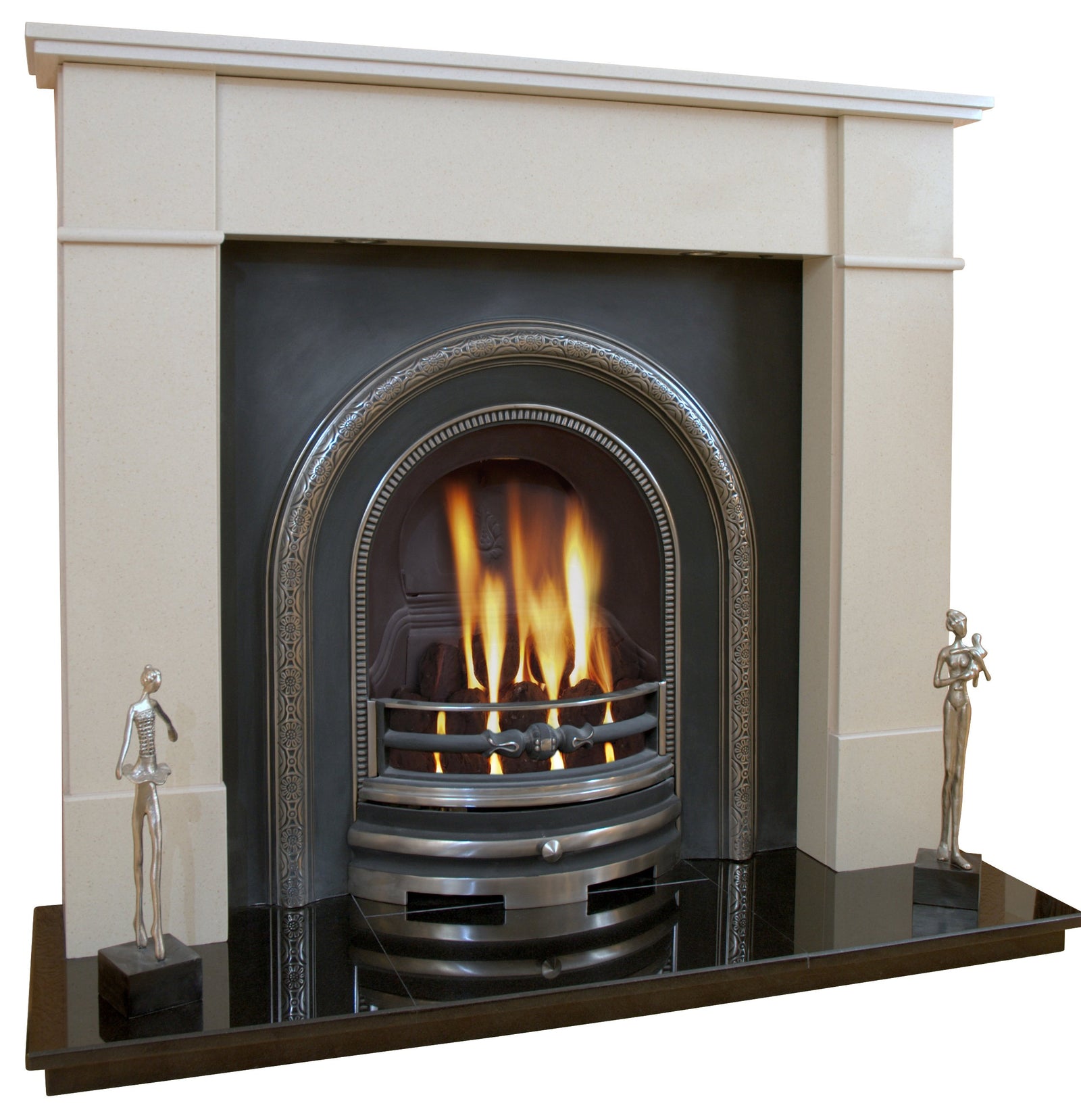 Victorian Marble Fireplace Knightsbridge Surround with Cast Iron Panel